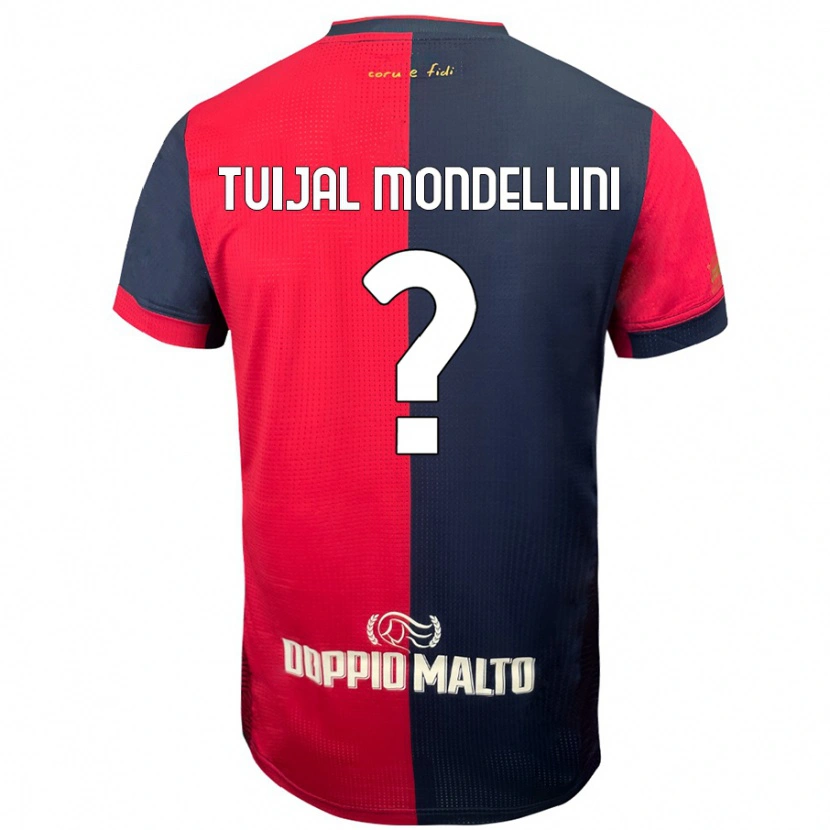 Danxen Mujer Camiseta Luca Tuijal Mondellini #0 Rojo Azul Más Oscuro 1ª Equipación 2024/25 La Camisa