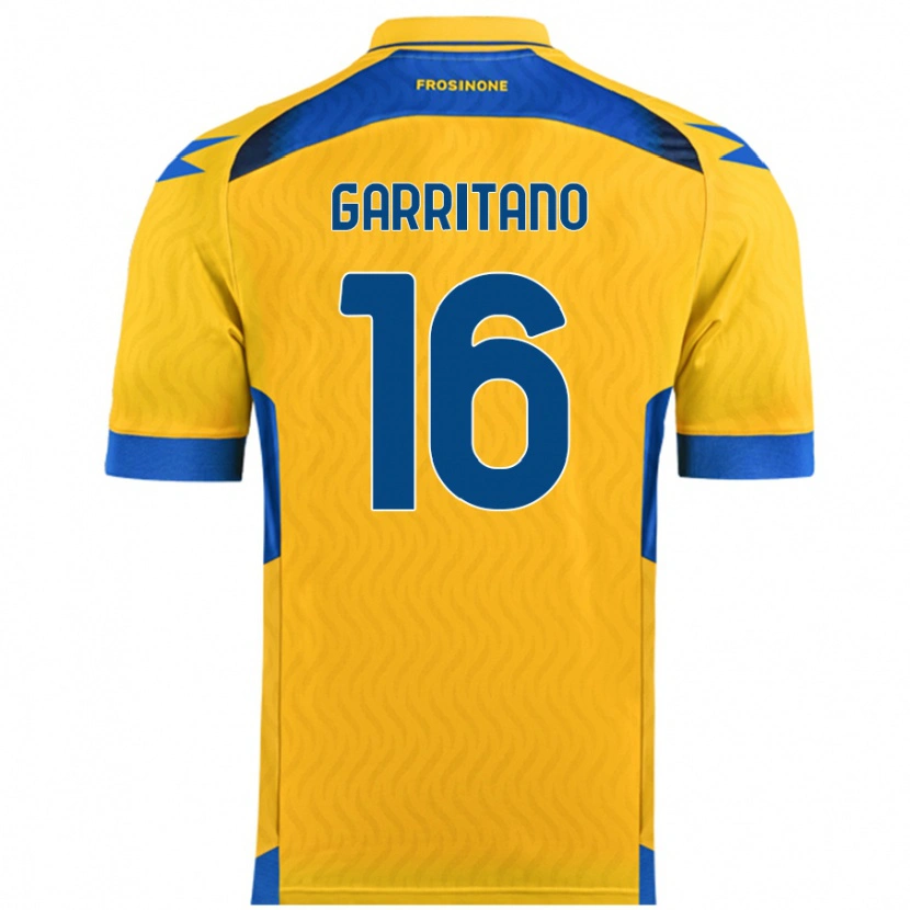Danxen Mujer Camiseta Luca Garritano #16 Amarillo 1ª Equipación 2024/25 La Camisa