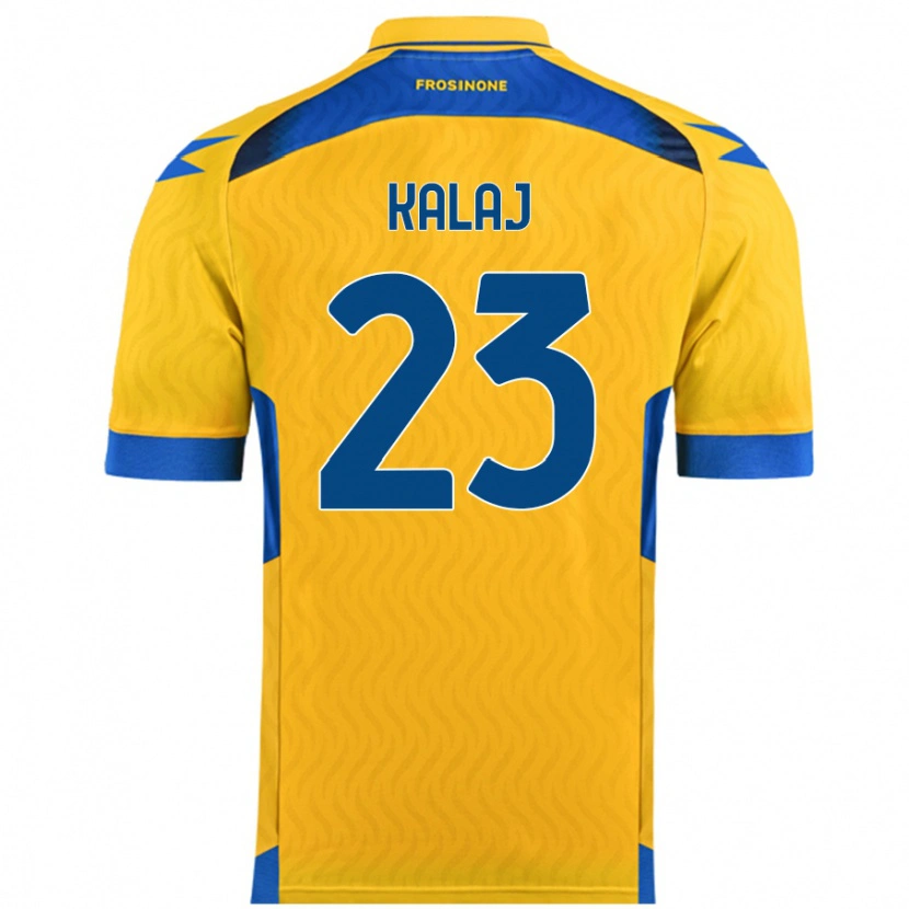 Danxen Mujer Camiseta Sergio Kalaj #23 Amarillo 1ª Equipación 2024/25 La Camisa