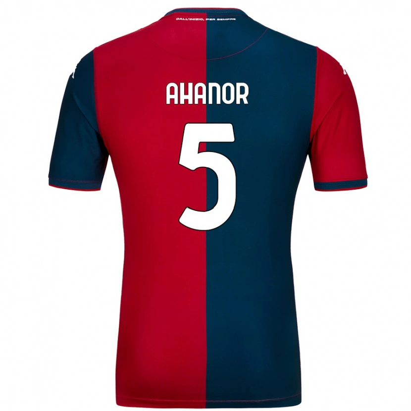 Danxen Mujer Camiseta Honest Ahanor #5 Rojo Azul Oscuro 1ª Equipación 2024/25 La Camisa
