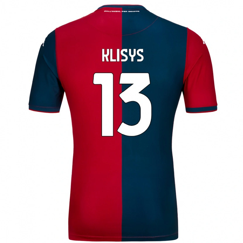 Danxen Mujer Camiseta Lukas Klisys #13 Rojo Azul Oscuro 1ª Equipación 2024/25 La Camisa