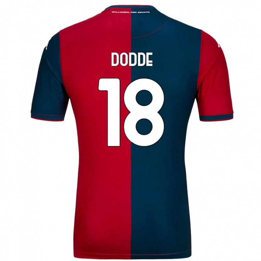 Danxen Mujer Camiseta Filippo Dodde #18 Rojo Azul Oscuro 1ª Equipación 2024/25 La Camisa
