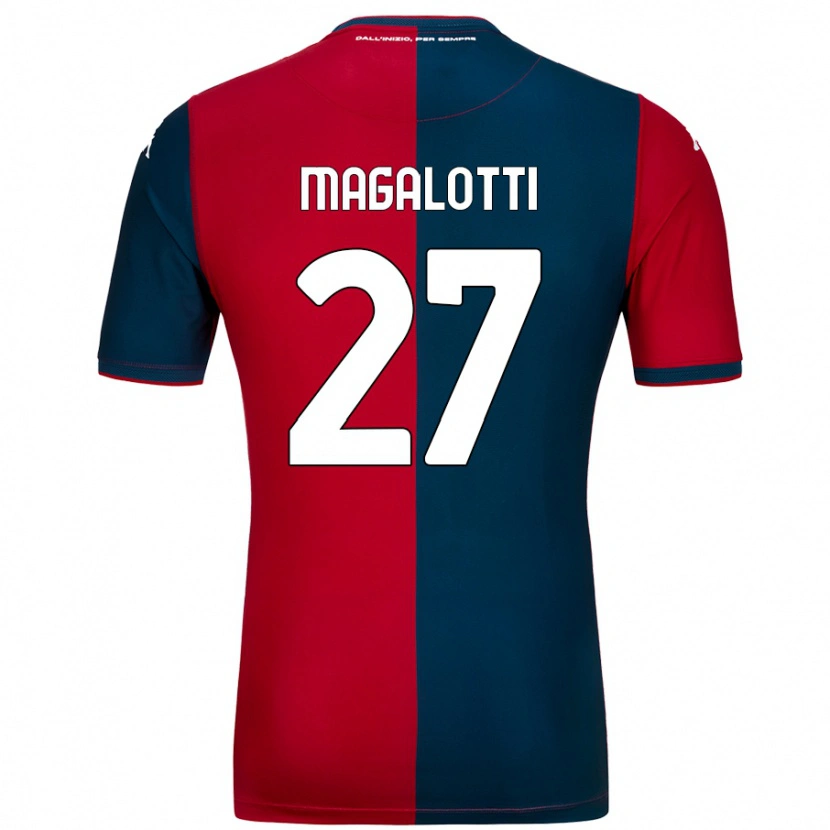 Danxen Mujer Camiseta Gabriele Magalotti #27 Rojo Azul Oscuro 1ª Equipación 2024/25 La Camisa