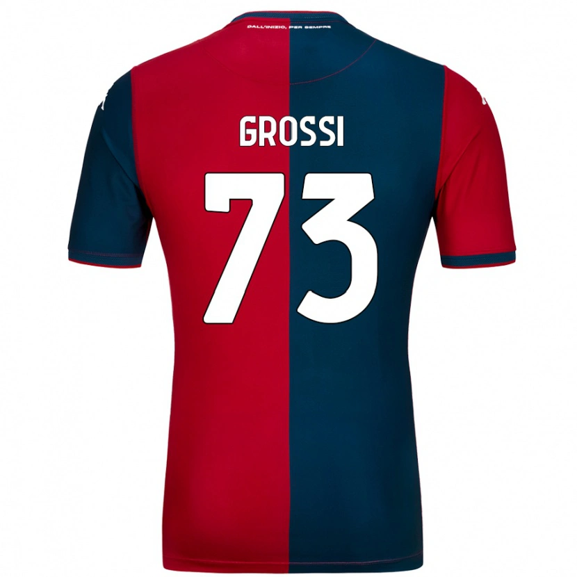 Danxen Mujer Camiseta Jacopo Grossi #73 Rojo Azul Oscuro 1ª Equipación 2024/25 La Camisa
