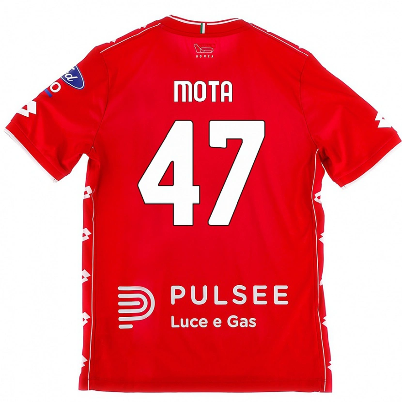 Danxen Mujer Camiseta Dany Mota #47 Rojo Blanco 1ª Equipación 2024/25 La Camisa