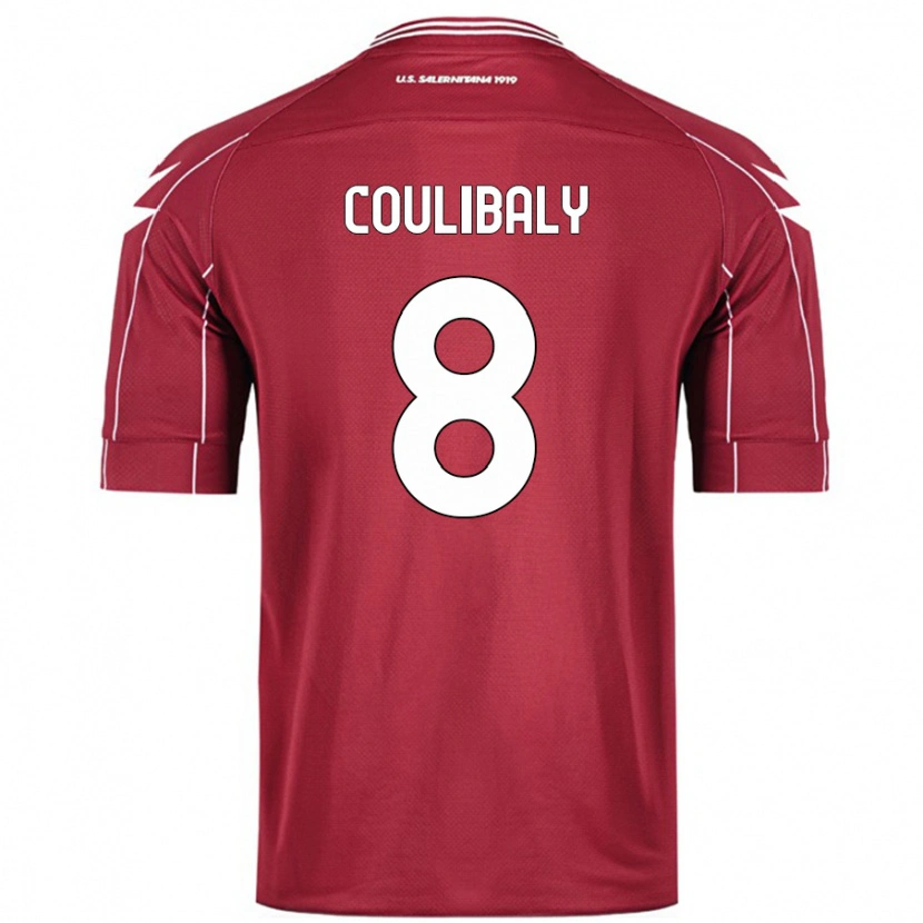 Danxen Mujer Camiseta Mamadou Coulibaly #8 Borgoña 1ª Equipación 2024/25 La Camisa