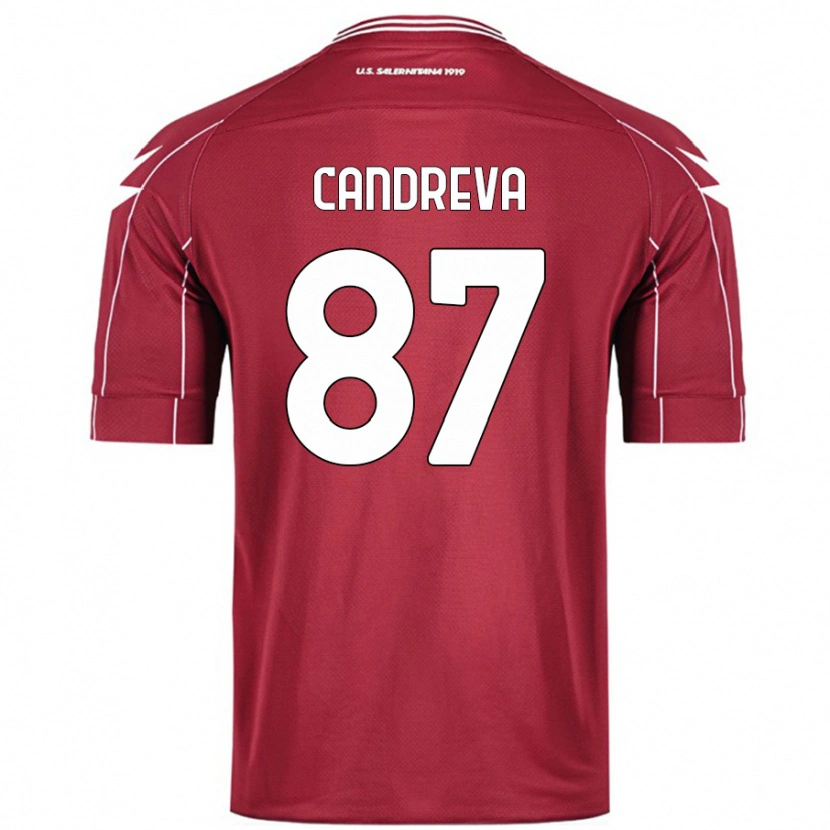 Danxen Mujer Camiseta Antonio Candreva #87 Borgoña 1ª Equipación 2024/25 La Camisa