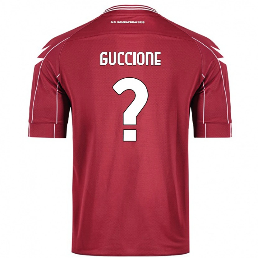 Danxen Mujer Camiseta Niccolò Guccione #0 Borgoña 1ª Equipación 2024/25 La Camisa