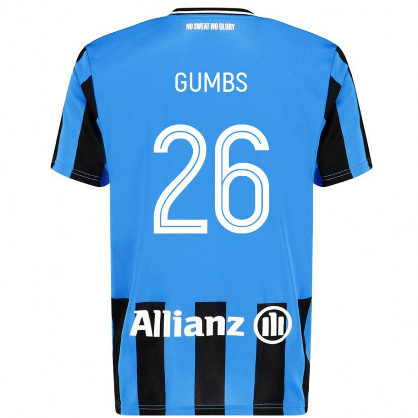 Danxen Mujer Camiseta Aisse Gumbs #26 Azul Cielo Negro 1ª Equipación 2024/25 La Camisa