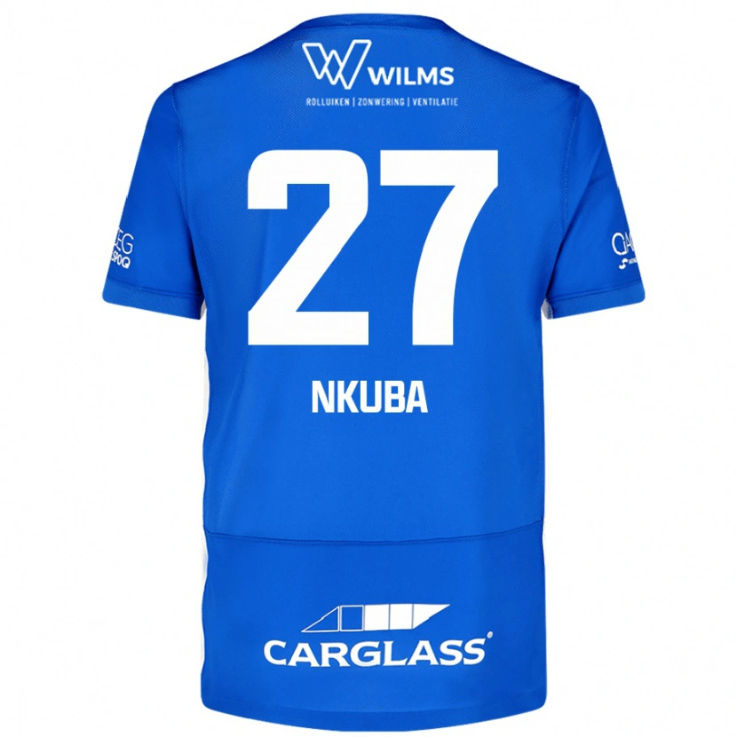 Danxen Mujer Camiseta Ken Nkuba #27 Azul 1ª Equipación 2024/25 La Camisa