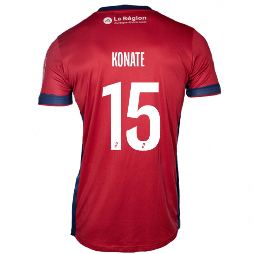 Danxen Mujer Camiseta Cheick Oumar Konaté #15 Borgoña Claro 1ª Equipación 2024/25 La Camisa