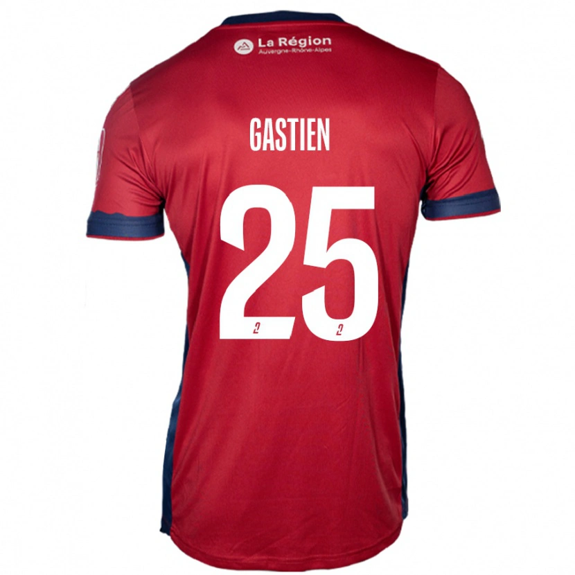 Danxen Mujer Camiseta Johan Gastien #25 Borgoña Claro 1ª Equipación 2024/25 La Camisa