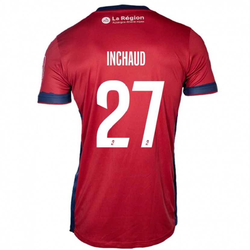 Danxen Mujer Camiseta Marks Inchaud #27 Borgoña Claro 1ª Equipación 2024/25 La Camisa