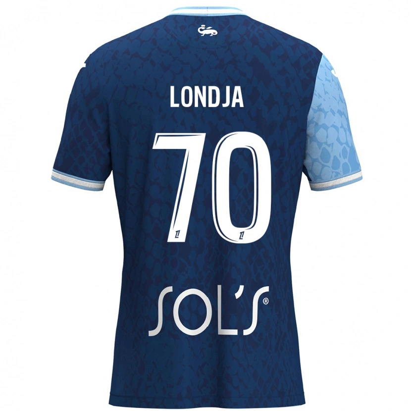 Danxen Mujer Camiseta Ruben Londja #70 Azul Cielo Azul Oscuro 1ª Equipación 2024/25 La Camisa
