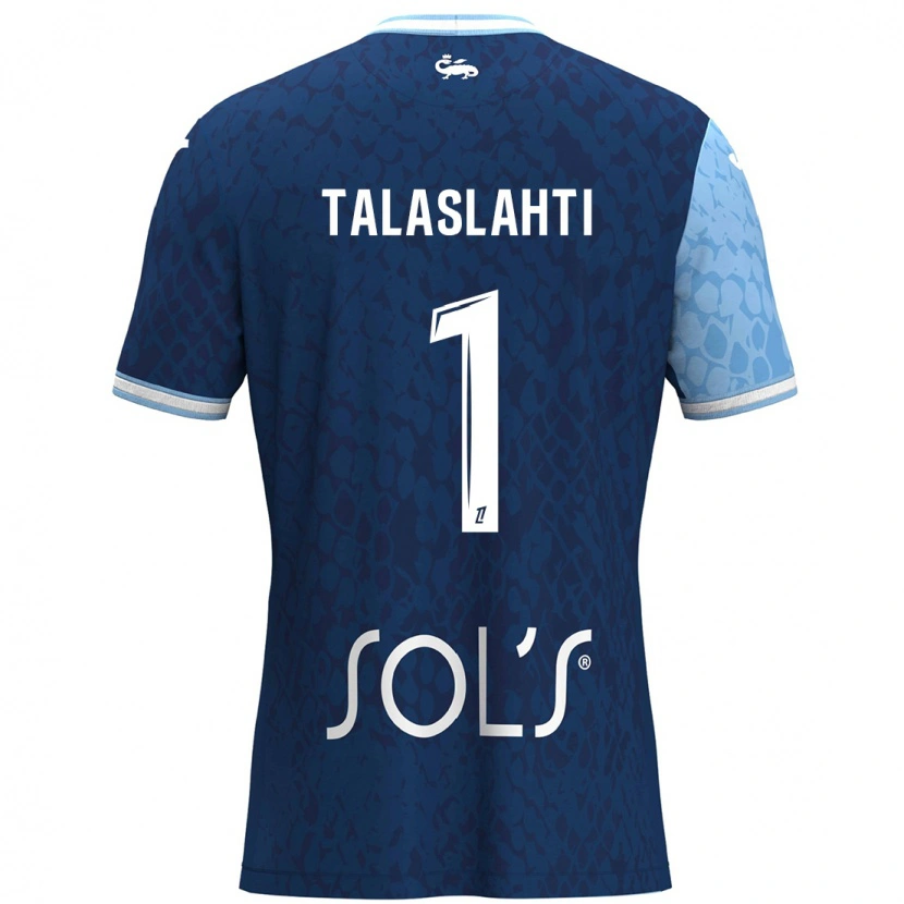 Danxen Mujer Camiseta Katriina Talaslahti #1 Azul Cielo Azul Oscuro 1ª Equipación 2024/25 La Camisa