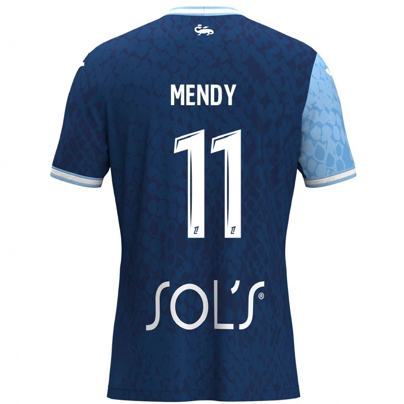 Danxen Mujer Camiseta Mélinda Mendy #11 Azul Cielo Azul Oscuro 1ª Equipación 2024/25 La Camisa