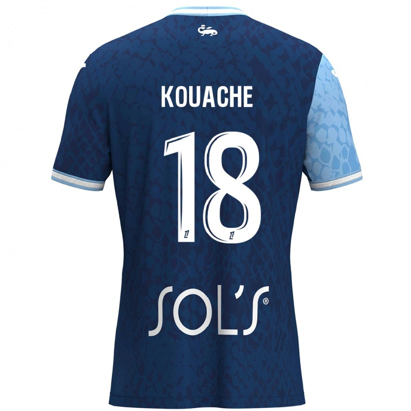Danxen Mujer Camiseta Éva Kouache #18 Azul Cielo Azul Oscuro 1ª Equipación 2024/25 La Camisa