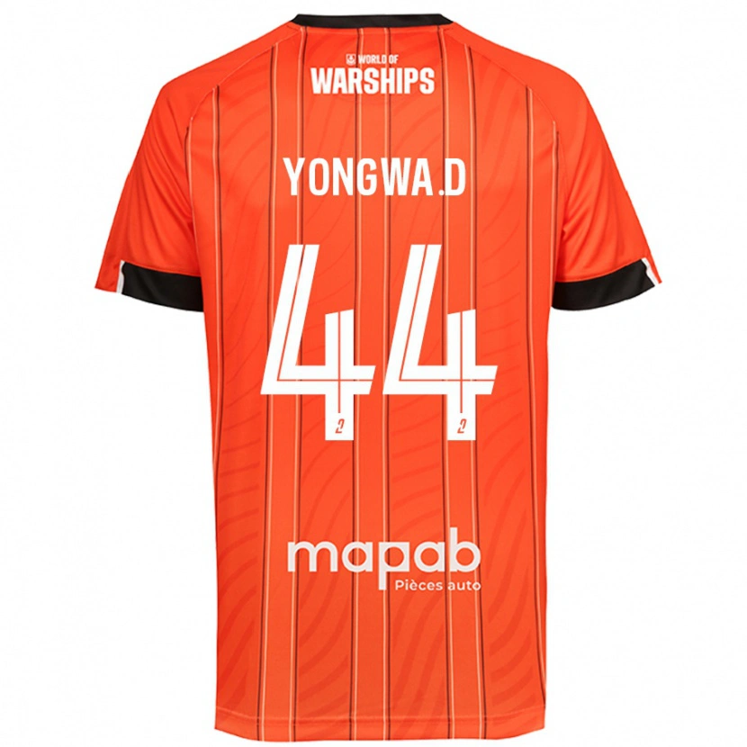 Danxen Mujer Camiseta Darlin Yongwa #44 Naranja 1ª Equipación 2024/25 La Camisa
