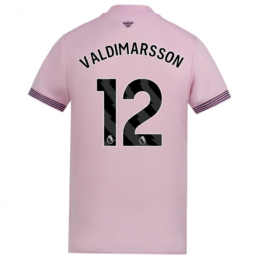 Danxen Mujer Camiseta Hákon Rafn Valdimarsson #12 Rosa 2ª Equipación 2024/25 La Camisa