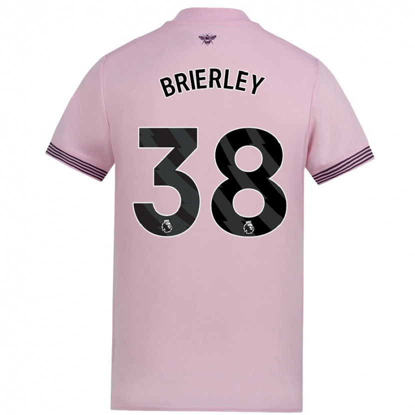 Danxen Mujer Camiseta Ethan Brierley #38 Rosa 2ª Equipación 2024/25 La Camisa