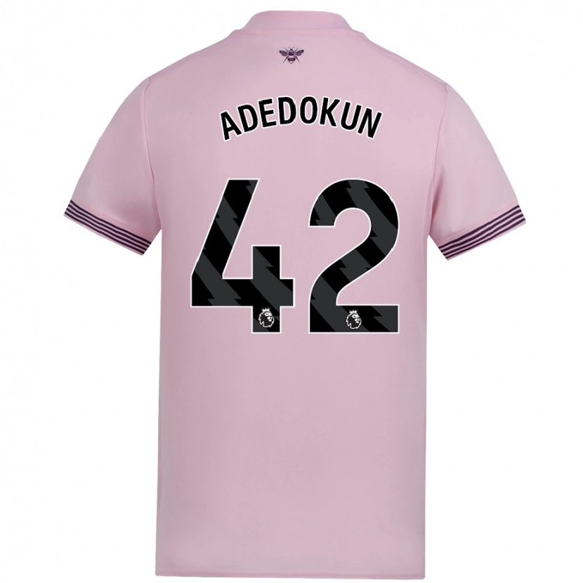 Danxen Mujer Camiseta Val Adedokun #42 Rosa 2ª Equipación 2024/25 La Camisa