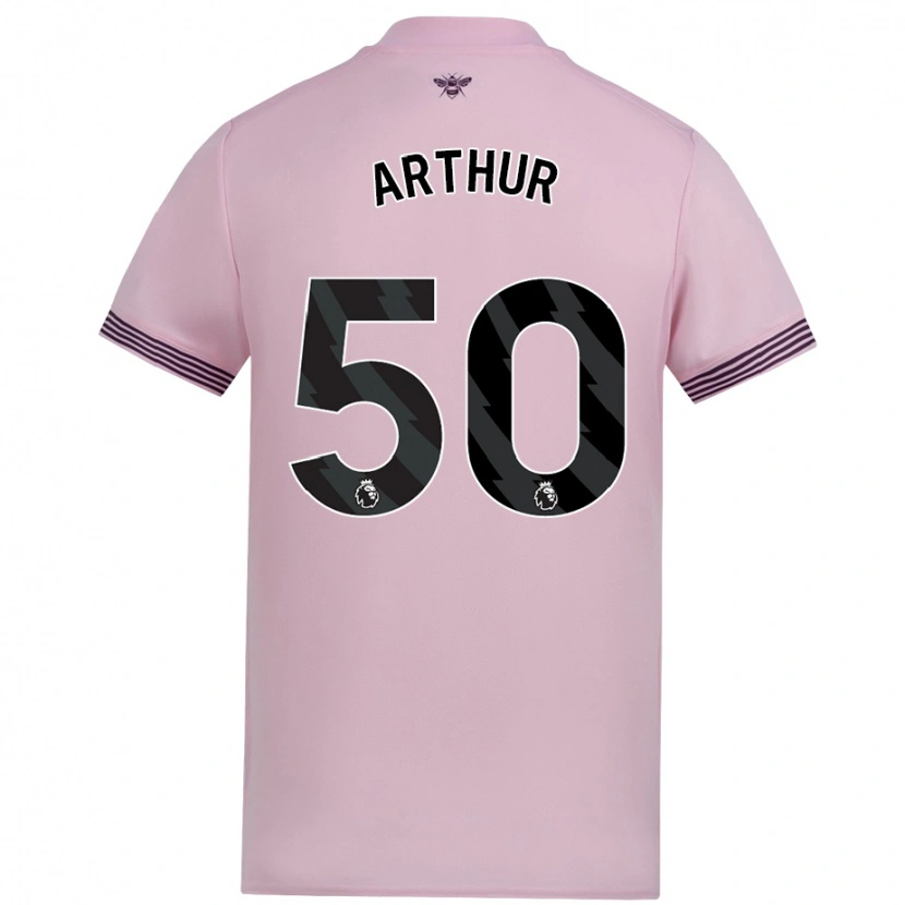 Danxen Mujer Camiseta Benjamin Arthur #50 Rosa 2ª Equipación 2024/25 La Camisa