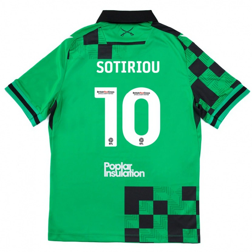 Danxen Mujer Camiseta Ruel Sotiriou #10 Verde Negro 2ª Equipación 2024/25 La Camisa