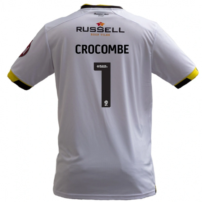Danxen Mujer Camiseta Max Crocombe #1 Blanco 2ª Equipación 2024/25 La Camisa
