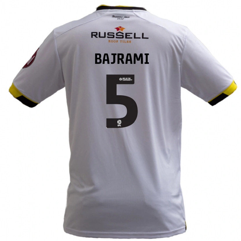 Danxen Mujer Camiseta Geraldo Bajrami #5 Blanco 2ª Equipación 2024/25 La Camisa