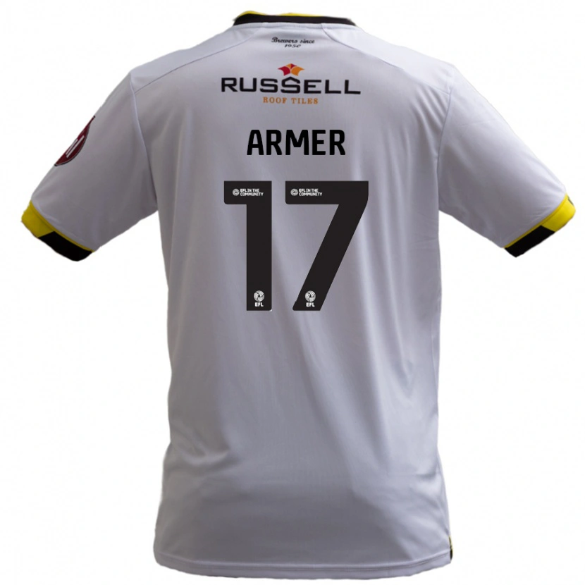 Danxen Mujer Camiseta Jack Armer #17 Blanco 2ª Equipación 2024/25 La Camisa