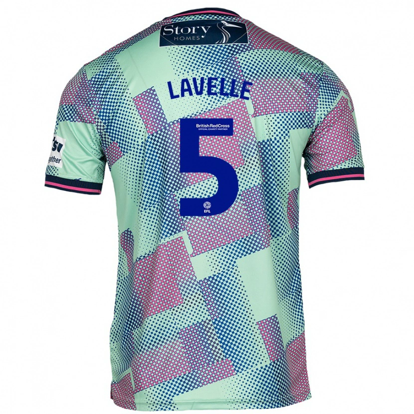 Danxen Mujer Camiseta Sam Lavelle #5 Verde 2ª Equipación 2024/25 La Camisa