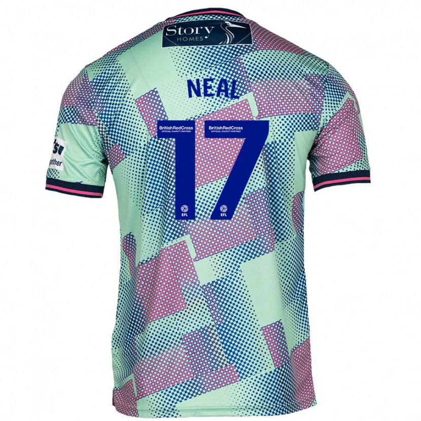 Danxen Mujer Camiseta Harrison Neal #17 Verde 2ª Equipación 2024/25 La Camisa
