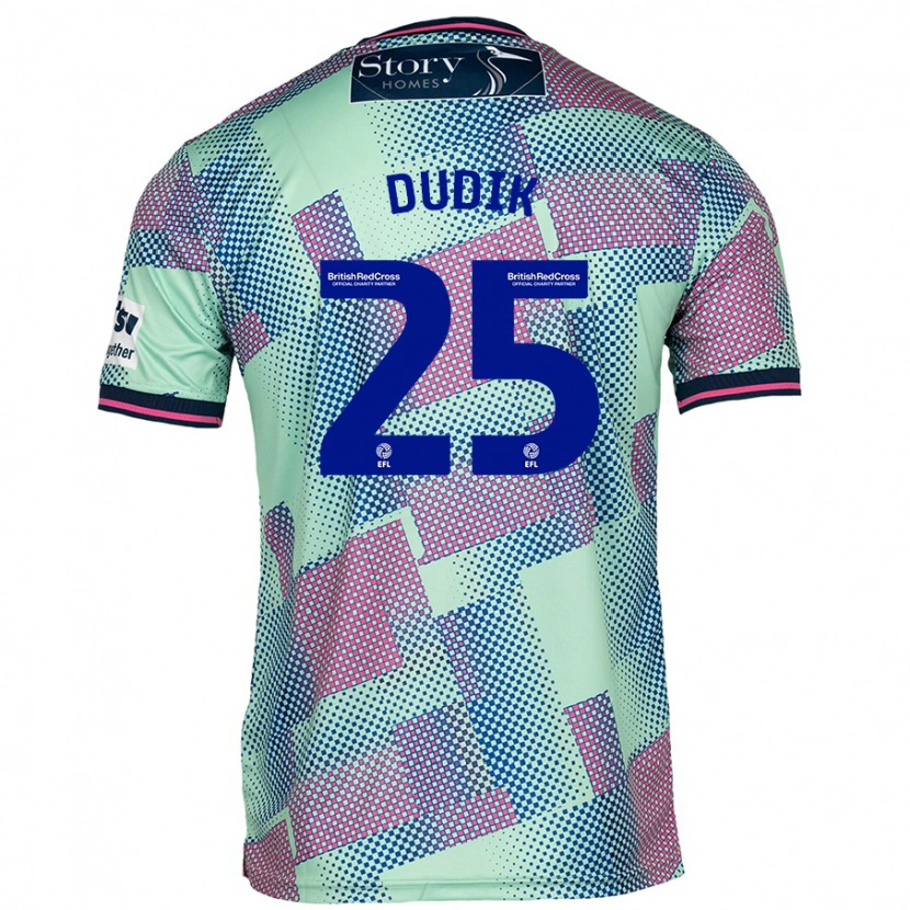 Danxen Mujer Camiseta Anton Dudik #25 Verde 2ª Equipación 2024/25 La Camisa