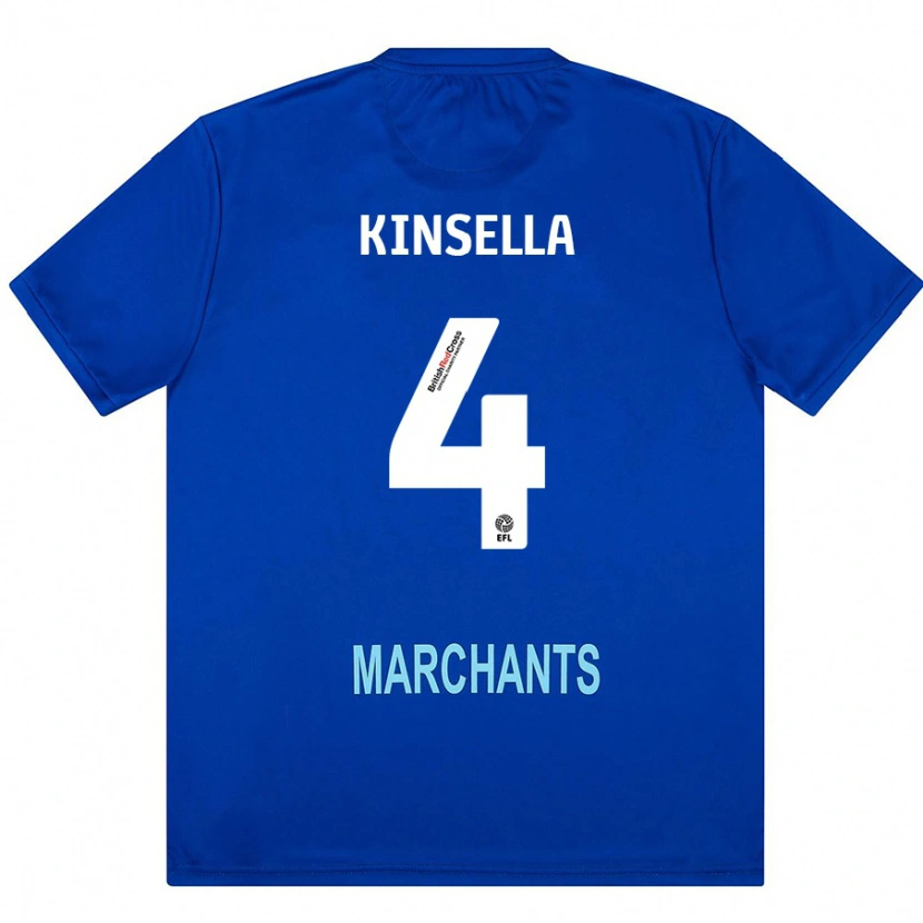 Danxen Mujer Camiseta Liam Kinsella #4 Verde 2ª Equipación 2024/25 La Camisa
