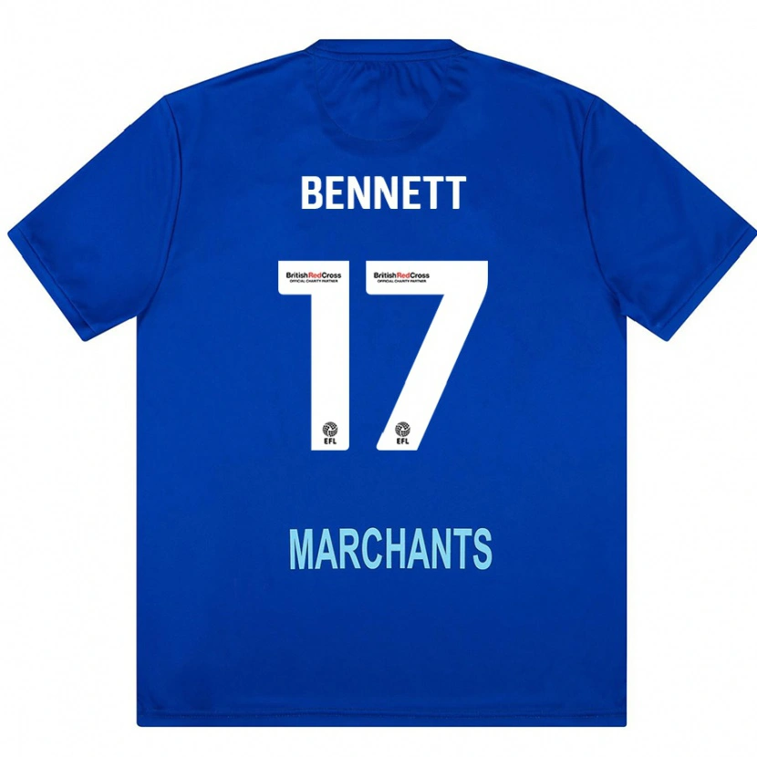 Danxen Mujer Camiseta Scot Bennett #17 Verde 2ª Equipación 2024/25 La Camisa