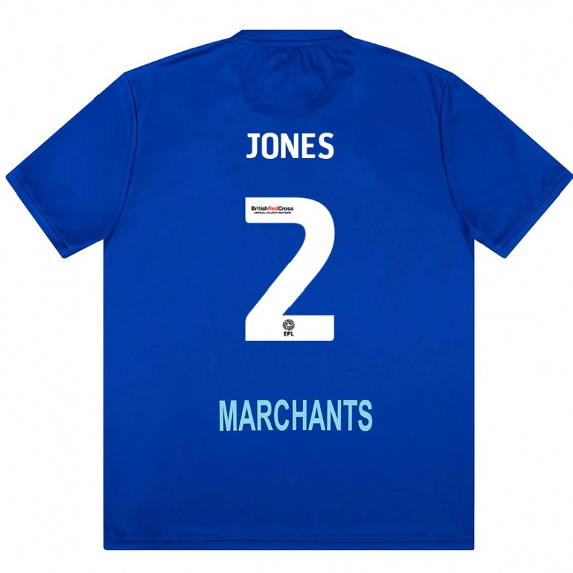 Danxen Mujer Camiseta Courtney Jones #2 Verde 2ª Equipación 2024/25 La Camisa