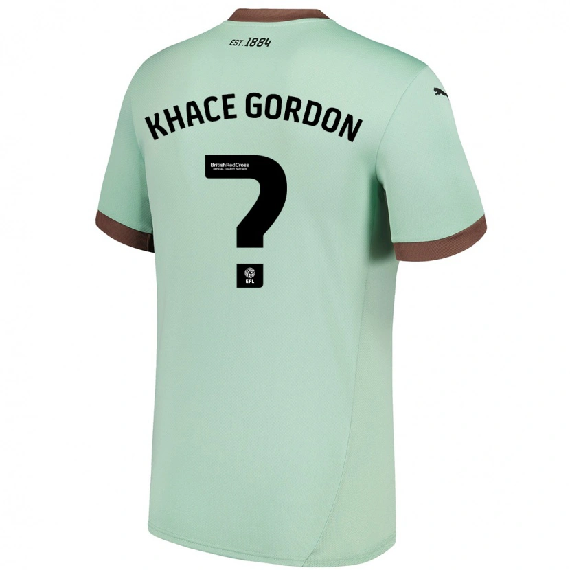 Danxen Mujer Camiseta Khace Gordon #0 Verde Pálido 2ª Equipación 2024/25 La Camisa