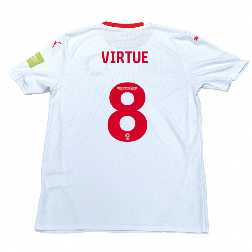 Danxen Mujer Camiseta Matty Virtue #8 Blanco 2ª Equipación 2024/25 La Camisa