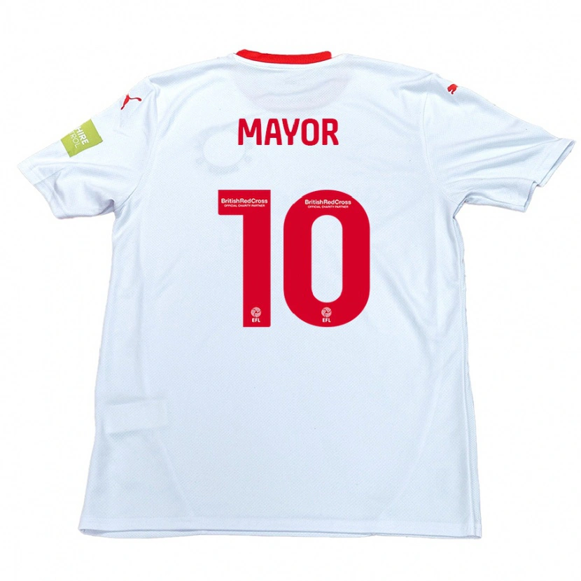 Danxen Mujer Camiseta Danny Mayor #10 Blanco 2ª Equipación 2024/25 La Camisa
