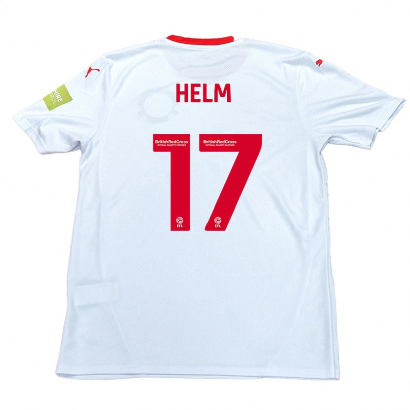 Danxen Mujer Camiseta Mark Helm #17 Blanco 2ª Equipación 2024/25 La Camisa
