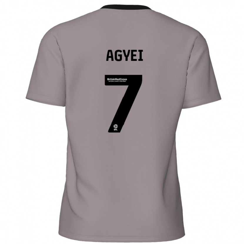Danxen Mujer Camiseta Dan Agyei #7 Gris 2ª Equipación 2024/25 La Camisa