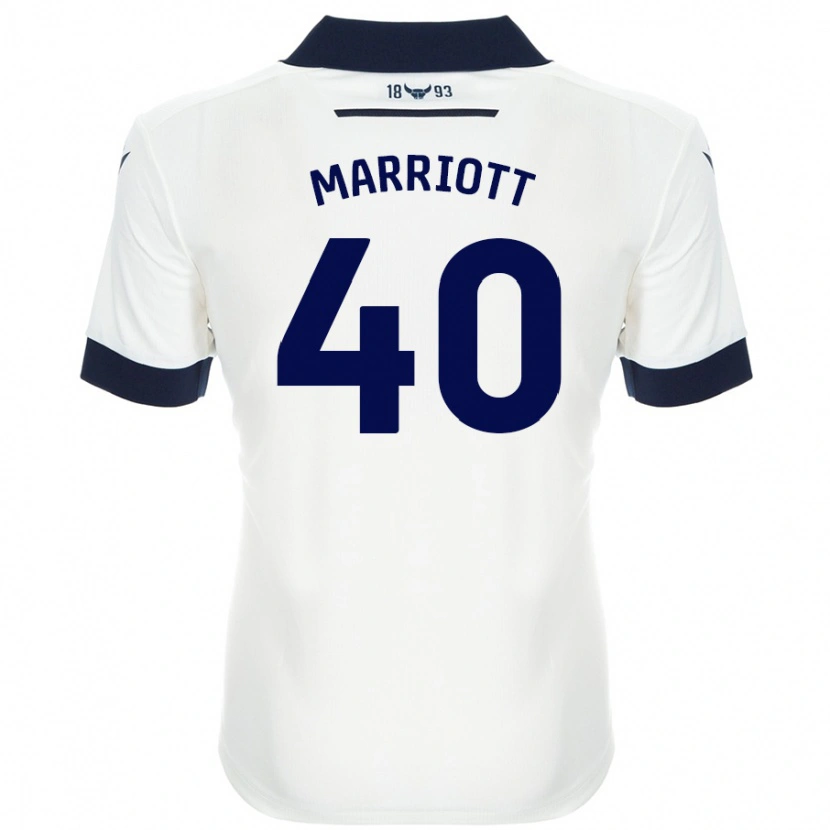 Danxen Mujer Camiseta Monty Marriott #40 Blanco Azul Marino 2ª Equipación 2024/25 La Camisa