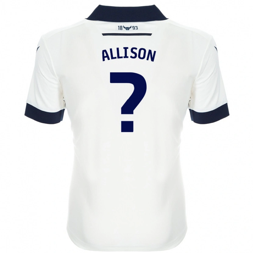 Danxen Mujer Camiseta Lauren Allison #0 Blanco Azul Marino 2ª Equipación 2024/25 La Camisa