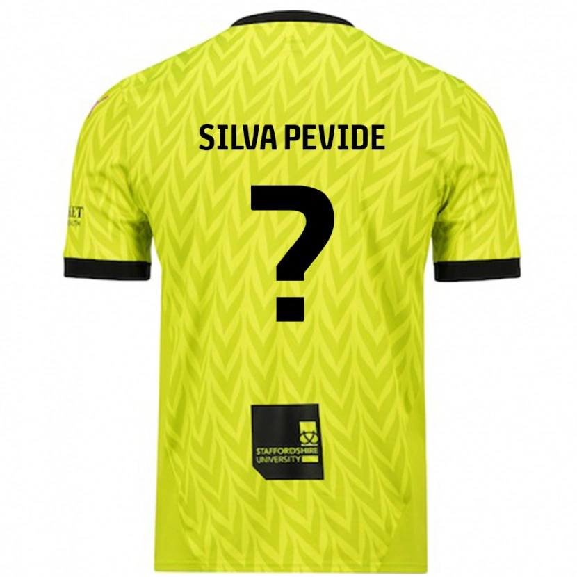 Danxen Mujer Camiseta Joao Silva Pevide #0 Verde Fluorescente 2ª Equipación 2024/25 La Camisa