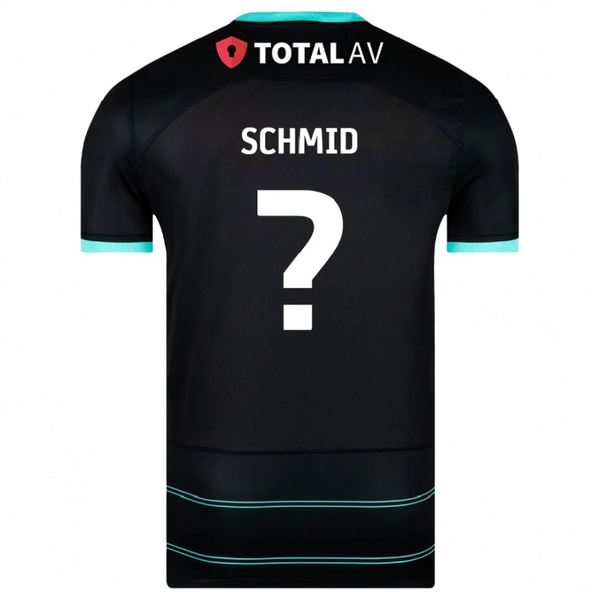 Danxen Mujer Camiseta Nicolas Schmid #0 Negro 2ª Equipación 2024/25 La Camisa