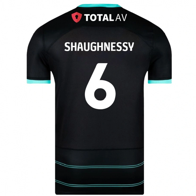Danxen Mujer Camiseta Conor Shaughnessy #6 Negro 2ª Equipación 2024/25 La Camisa