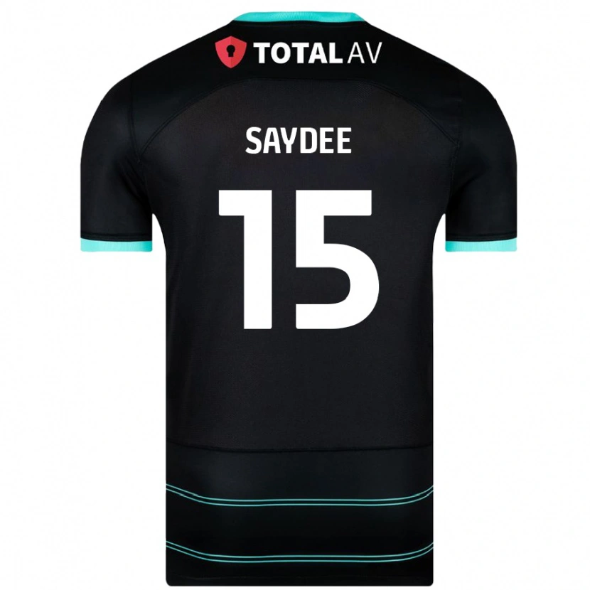 Danxen Mujer Camiseta Christian Saydee #15 Negro 2ª Equipación 2024/25 La Camisa