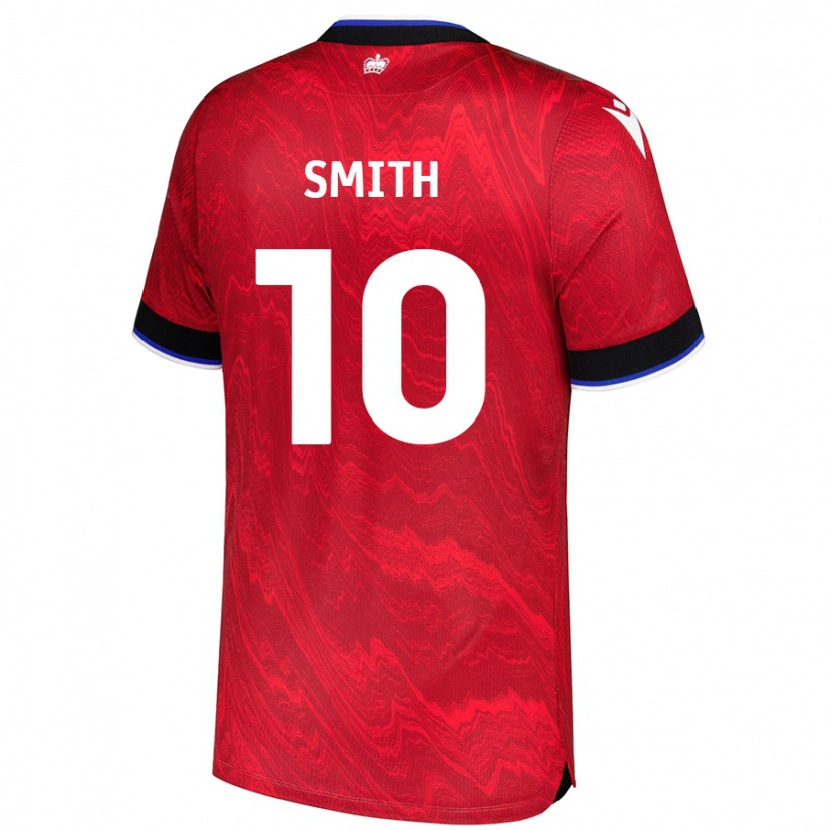 Danxen Mujer Camiseta Sam Smith #10 Rojo Negro 2ª Equipación 2024/25 La Camisa
