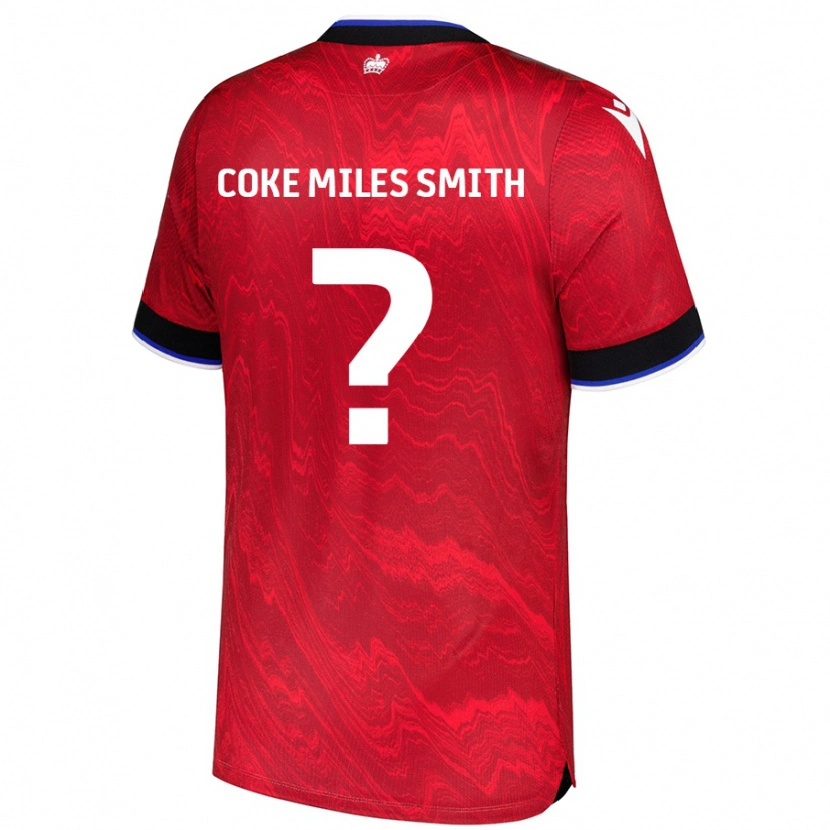 Danxen Mujer Camiseta Kiyan Coke Miles Smith #0 Rojo Negro 2ª Equipación 2024/25 La Camisa