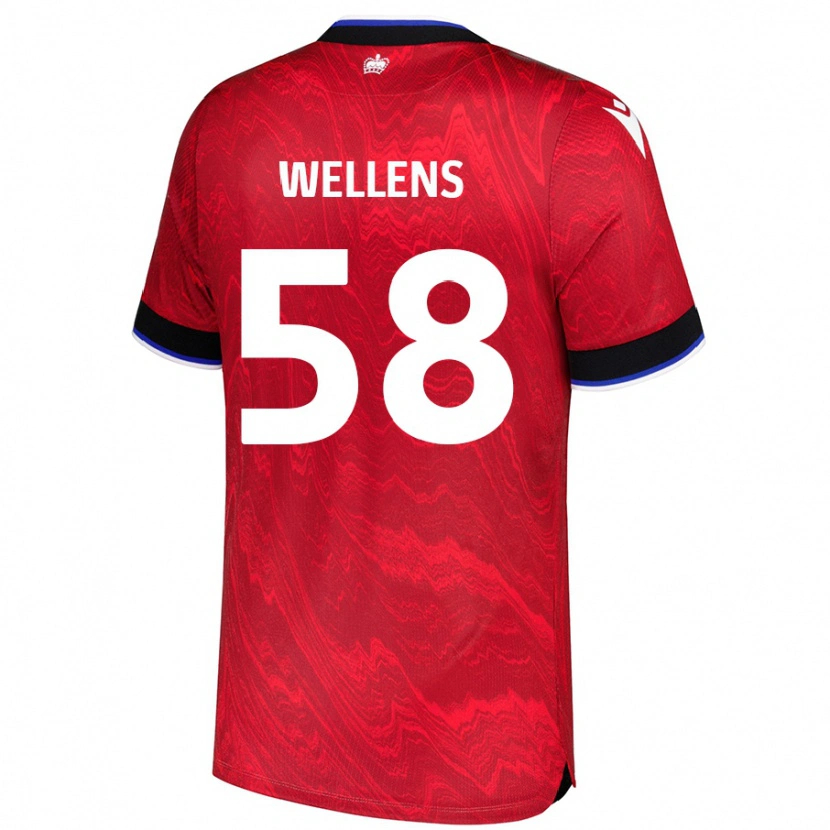 Danxen Mujer Camiseta Charlie Wellens #58 Rojo Negro 2ª Equipación 2024/25 La Camisa